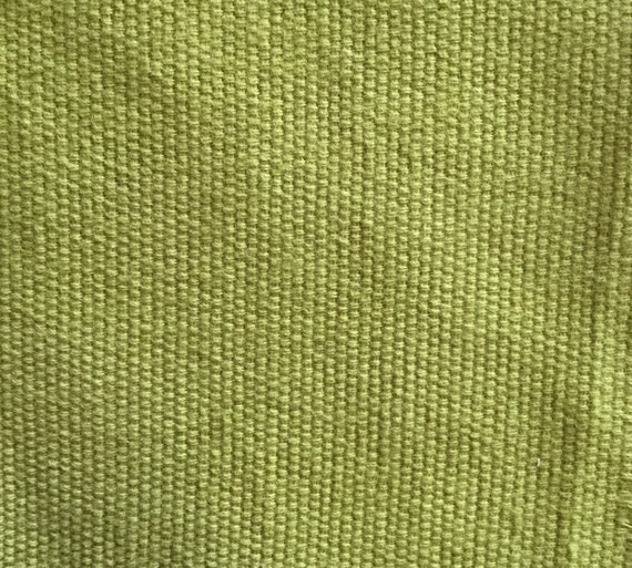 Green Solid Woven Upholstery Fabric by the Yard Etsy