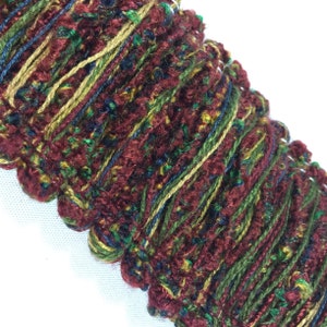 Jewel Tone Confetti - Loop Fringe - Accent Pillow - Trim By The Yard - Luxurious Loop Fringe - Custom Cut Yardage - Furniture Embellishments