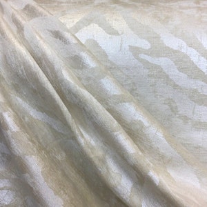 Tiger Ivory - Sheen Fabric - Sheen Design - Faux Animal Print - Soft Fabric - Fabric by the Yard