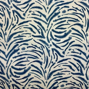 Lupin River - navy - blue - abstract - home decor - animal print - upholstery fabric - drapery fabric - pillow fabric - fabric by the yard