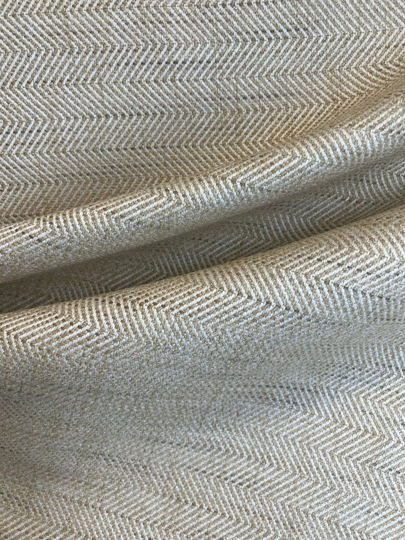 Coprigradini In Sisal Naturale Con Motivo Spina Di Pesce Marrone, Antiscivolo, 24x65 Cm, Avorio - 2