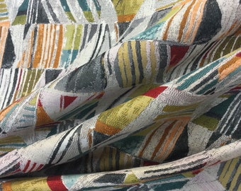 FastTrack Multicolored - Bold Woven Fabric - Heavy Upholstery Fabric - Fabric by the Yard