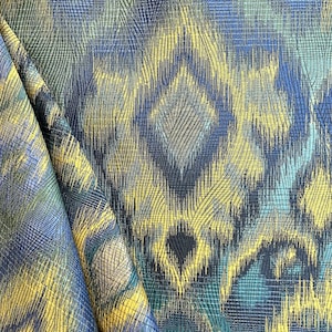 Peacock - blue and green - fabric by the yard