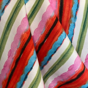 Mirage Beach - Outdoor Stripe - Striped Upholstery Fabric - Multicolor Stripe Fabric - Fabric by the Yard