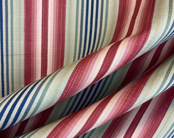 Federal Stripe - Red and Blue Stripe - Home Decor Fabric - Multi-purpose Fabric - Stripe Chair Fabric - Red and Blue Pillow Covers