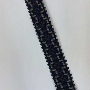 Harwich - Charcoal - Purple - Gray - Trim by the Yard - Tape Trim - Flat Braid