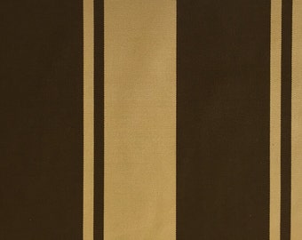 Outdoor - Brown - Tan - Wide Stripe - Upholstery Fabric by the Yard