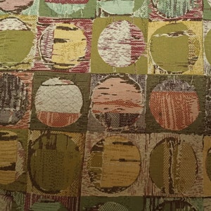 Modern Mosaic Circles - Upholstery Fabric by the Yard