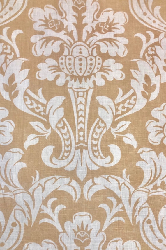 Braemore Villa Medici - Carmel - Large Scale Floral - Drapery - Upholstery Fabric By The Yard  - Damask - Custom Pillows - Roman Shades