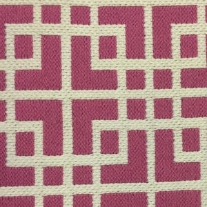 Pink Blossom Interlocking - Upholstery - Fabric by The Yard - Geometric Pattern Fabric - Geometric Pillow Covers - Accent Pillows - Cushions