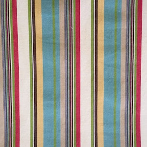 Summer Breeze Multicolored Stripe - Upholstery Fabric by the Yard