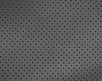 Perforated Gray Vinyl - Vinyl By The Yard