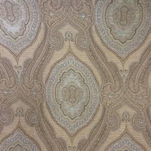 Blue Traditional Woven Upholstery - Upholstery Fabric By The Yard