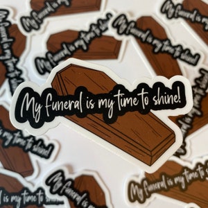 Funeral Sticker - New Girl Sticker - Nick Miller Sticker
