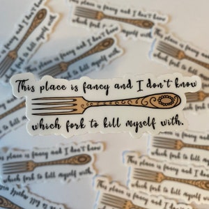 Fancy Fork Sticker - New Girl Sticker - Nick Miller Sticker