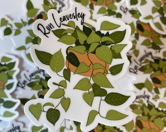 Ron Leavesley Aufkleber - Pflanzenliebhaber Aufkleber - Pflanzenliebhaber Aufkleber - Botanische Aufkleber - Hauspflanze Aufkleber - Computer Sticker Pack