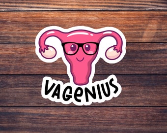 Naklejka anatomiczna na prezent dla studenta medycyny – Schmidt Pun Medical Vagenius Uterus Sticker