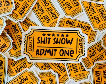 Naklejka „Shit Show” – prezent dla szkoły pielęgniarskiej – notatki ze szkoły pielęgniarskiej – prezent dla absolwenta pielęgniarstwa – prezent dla studenta medycyny – wystrój medyczny – student medycyny