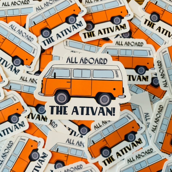 The Ativan Sticker - Van Vinyl Sticker - Medical Stickers - Medical School Gift - Medical Office Decor - Healthcare Sticker, Doctor Stickers