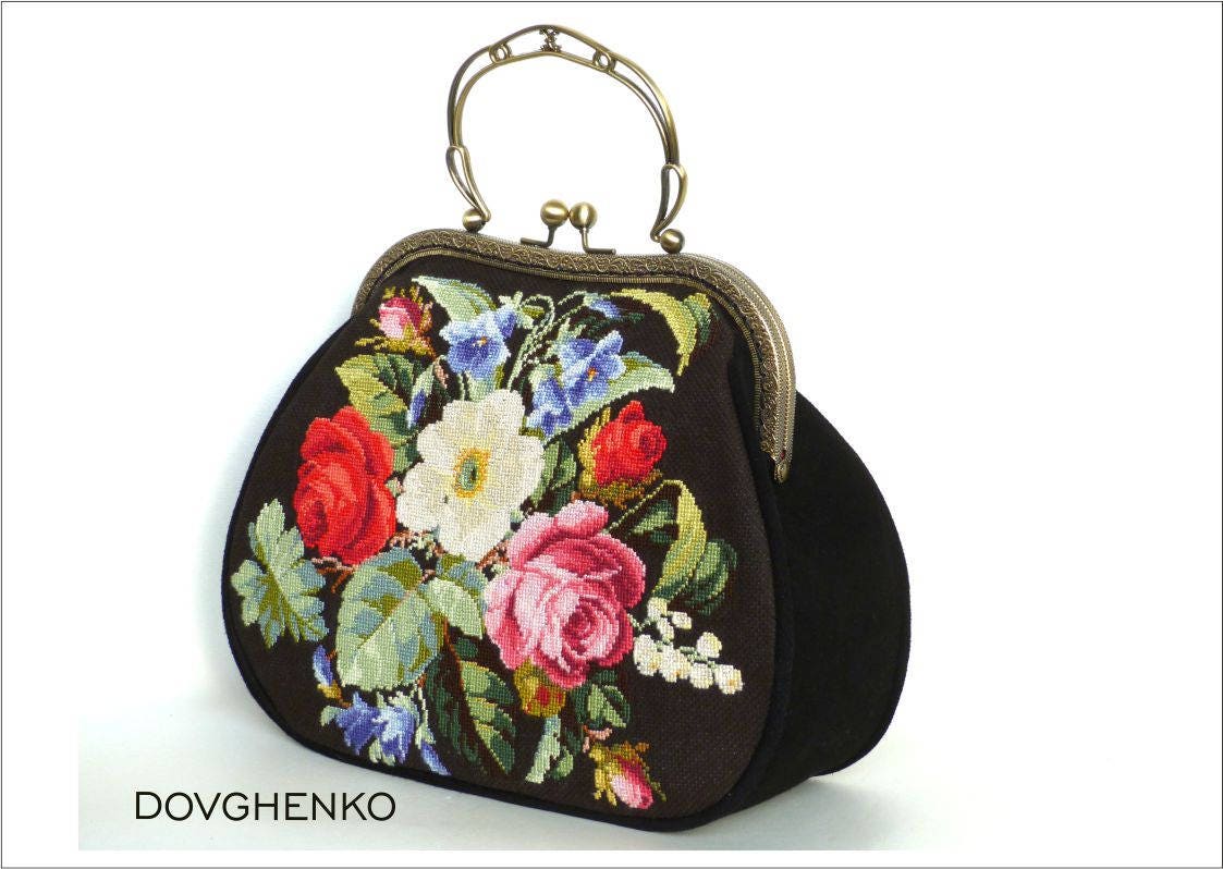 Embroidered bag ukrainian embroidery cross stitch bag Etsy