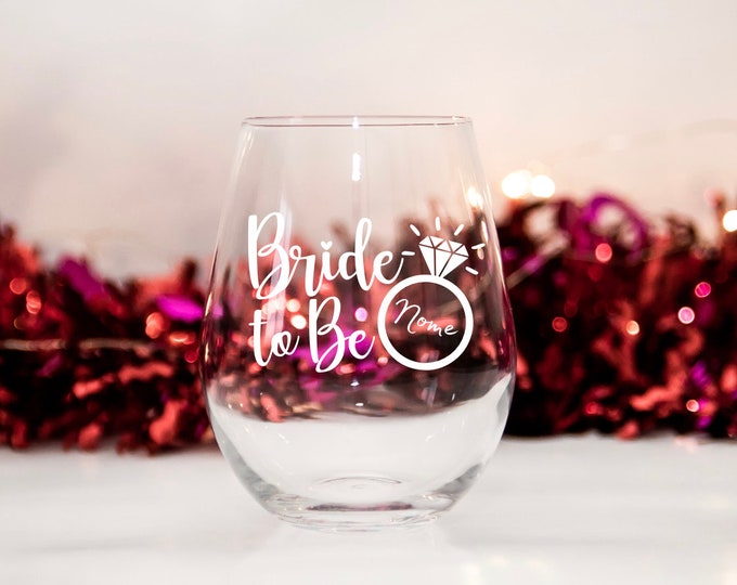 Personalized hen party glasses