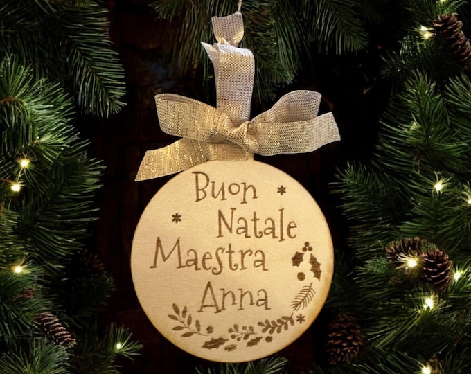 Christmas ball gift for teacher