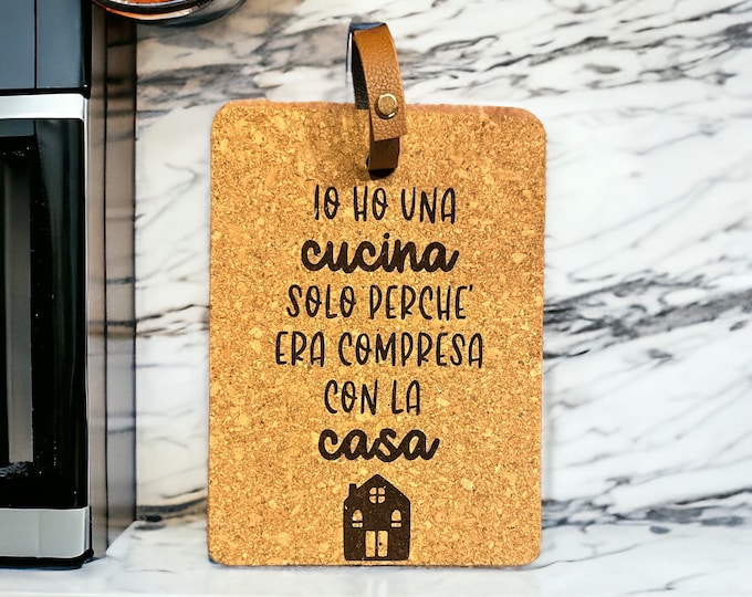 Personalized Cork Trivet - Fun Gift