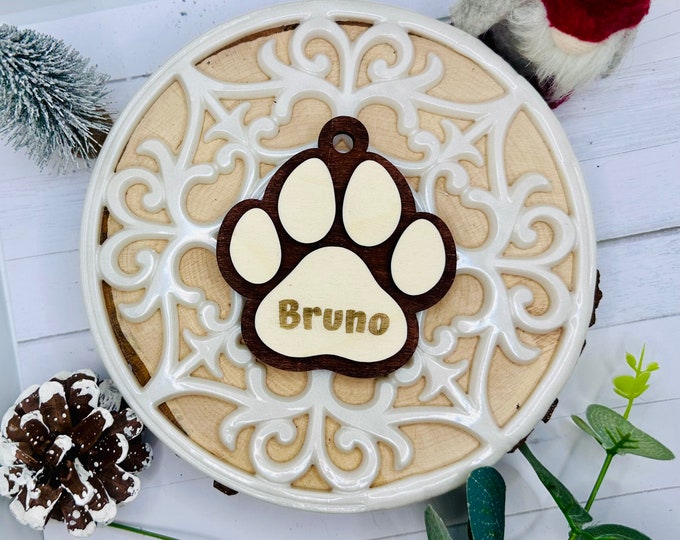 Dog paw decoration