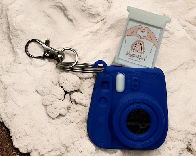 Camera-shaped keychain