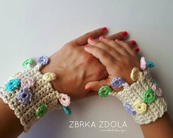 Crochet bracelets for mother and daughters