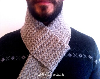 Men's scarf - Crochet Pattern (No. 017) INSTANT DIGITAL DOWNLOAD