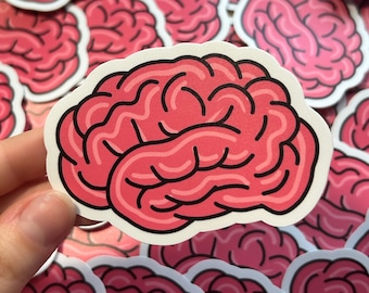 Brain Vinyl Sticker