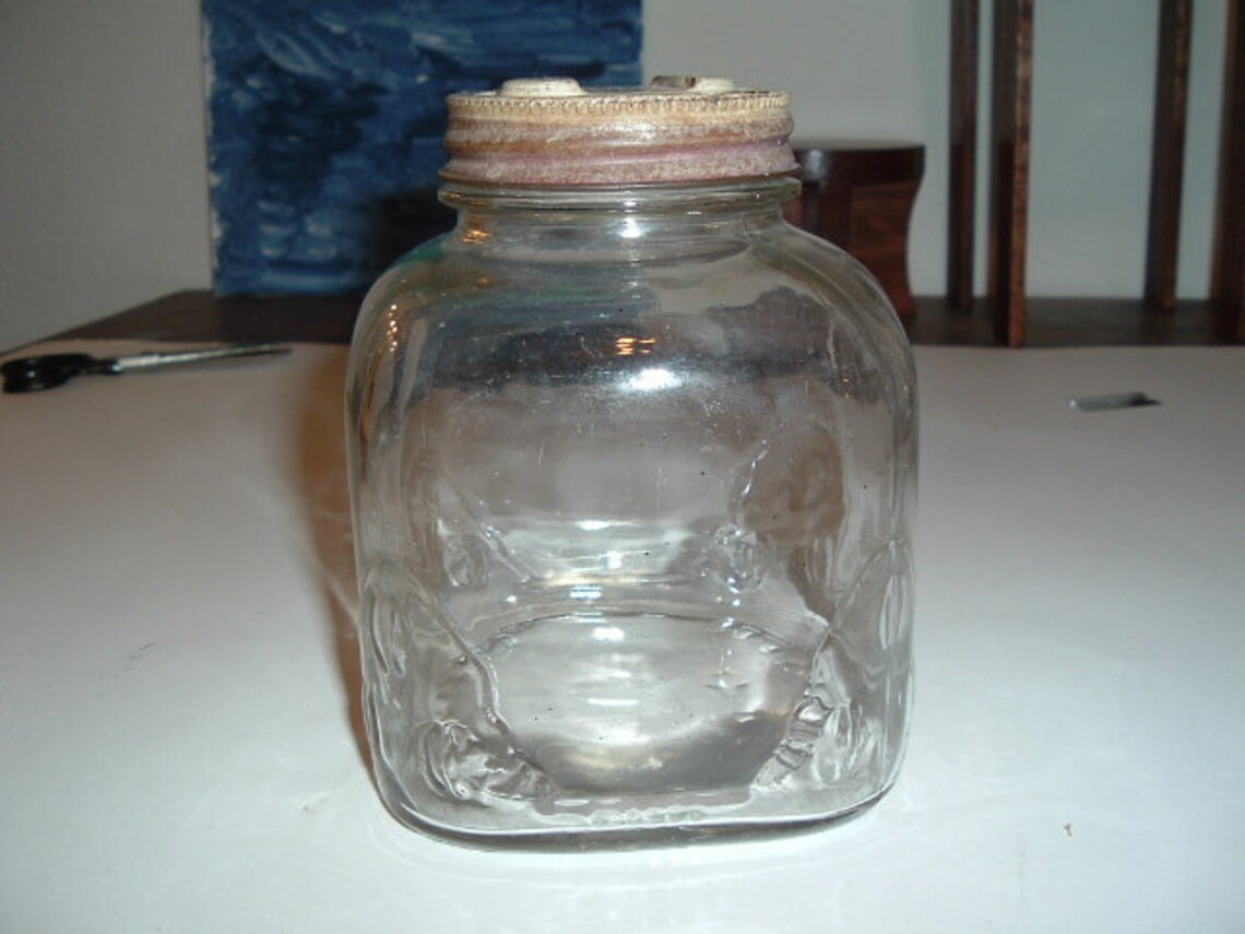 Vintage IRIS coffee jar by Haas Baruch & Co Etsy