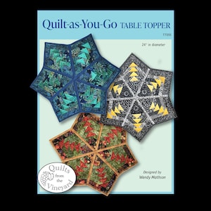 Le motif de dessus de table quilt au fur et à mesure est un téléchargement numérique.