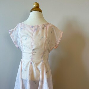4T:  Vintage 1950s pink novelty print girls dress