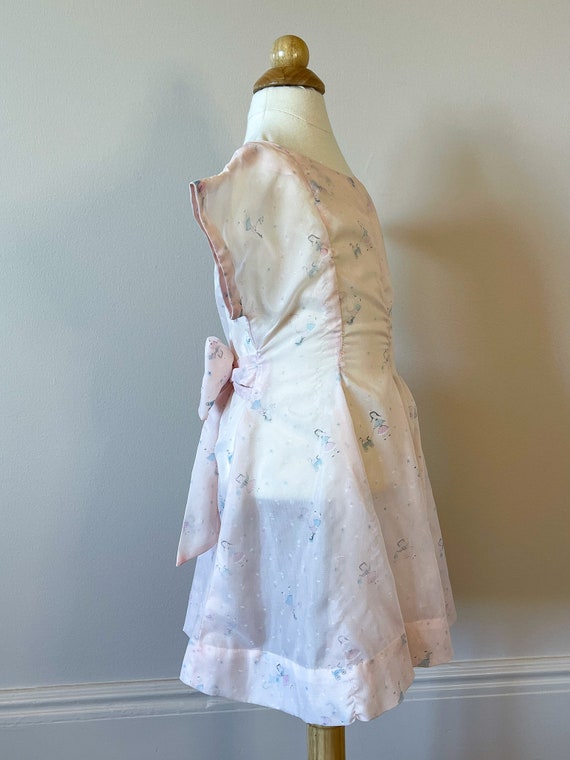 4T:  Novelty print dress, 1950s, vintage little g… - image 4