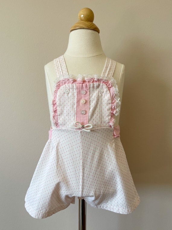 18-24 mo:  Feminine baby sunsuit, 1950s, vintage … - image 2