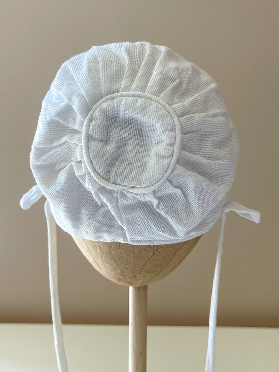 0-6 mo:  Summertime baby bonnet, 1950s, vintage b… - image 3