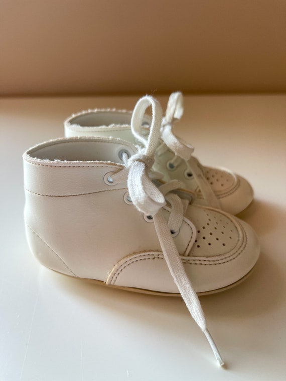 Baby shoe size 3.5: Classic leather baby booties,… - image 2