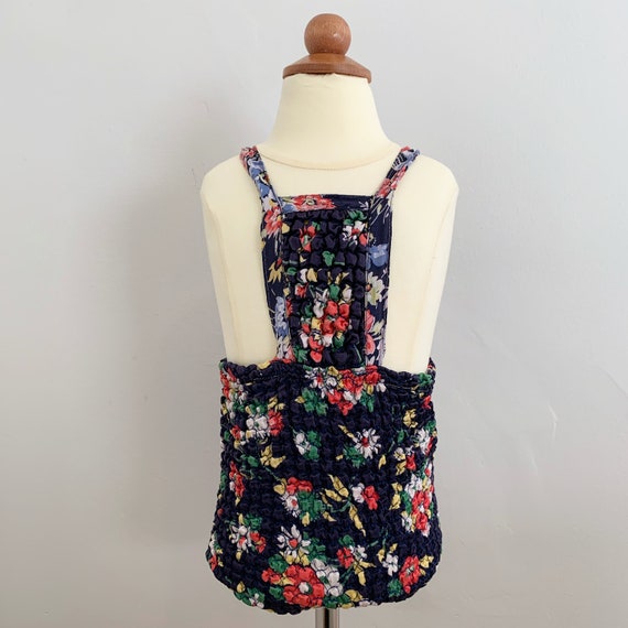 2T: Toddler sunsuit with smocking, 1950's, vintage