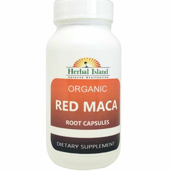 Red Maca Root Capsules - Organic