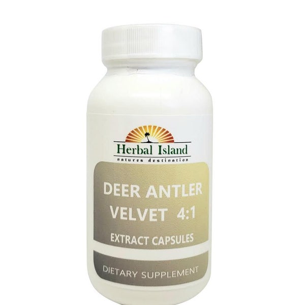 Deer Antler Velvet Extract Powder 4:1 Capsules (500mg Each Capsules)