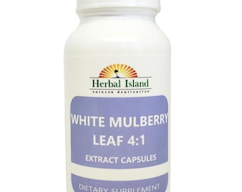 White Mulberry Leaf  Extract 4:1 Capsules - 500mg Each - Silkworm