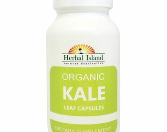 Organic Kale Leaf Powder Capsules 500mg