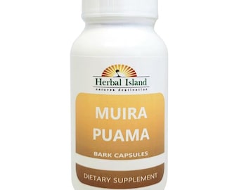 Muira Puama Bark Powder Capsules 500mg Each (Ptychopetalum Olacoides)