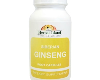 Ginseng - Siberian - Eleuthero Root Powder Capsules - 500mg Each