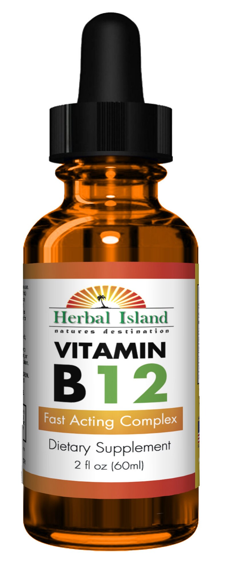 B12 Vitamin Liquid Drops Fast Acting Complex 2 Fl Oz Etsy