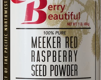 Meeker Red Raspberry Seed Powder: Natural Exfoliant, Rich in Antioxidants (1 lb / 454 g)