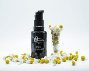 Daily Moisturizer Serum | Hydrating Facial Oil with Raspberry & Cranberry Seed Oils | Herbal-Infused Skincare