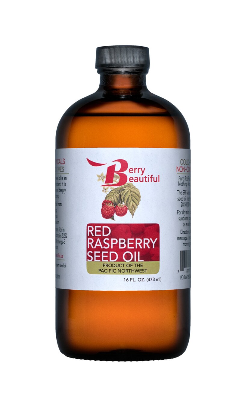 Red Raspberry Seed Oil 16 Fl Oz 473 ml Cold Pressed by Etsy